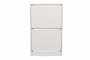 Hanah Home Zapatero Blanco con 2 Cajones